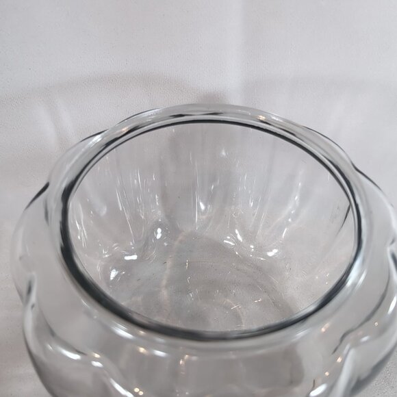 Anchor Hocking Glass Pumpkin Jar Lid Clear Fall Halloween 8" 2.2 qt Candy Treat - Picture 4 of 11
